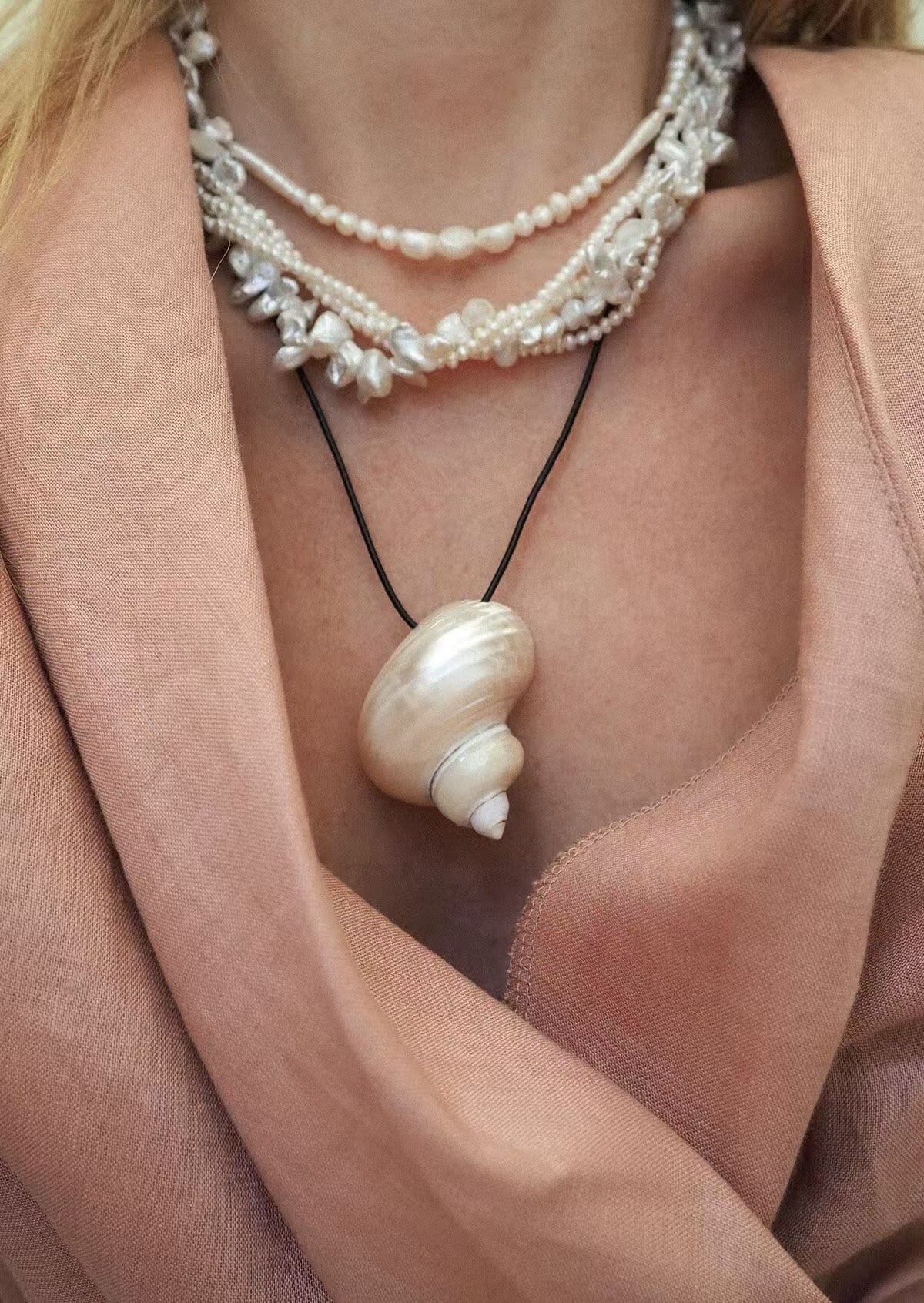 Multi - Strand Baroque Freshwater Pearl Choker Necklace - floysun