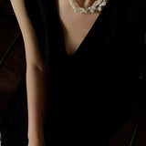 Multi - Strand Baroque Freshwater Pearl Choker Necklace - floysun