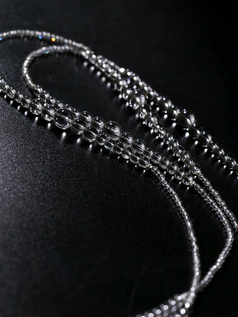 Multi-Way Clear Crystal Lariat Long Necklace - floysun