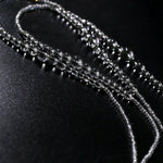 Multi-Way Clear Crystal Lariat Long Necklace - floysun