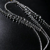 Multi-Way Clear Crystal Lariat Long Necklace - floysun