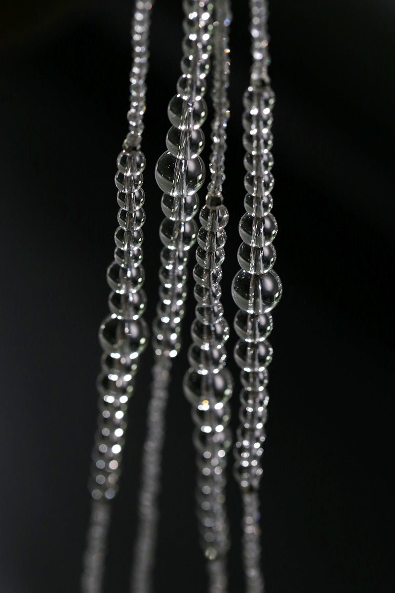 Multi-Way Clear Crystal Lariat Long Necklace - floysun
