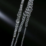 Multi-Way Clear Crystal Lariat Long Necklace - floysun