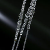 Multi-Way Clear Crystal Lariat Long Necklace - floysun