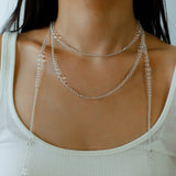 Multi-Way Clear Crystal Lariat Long Necklace - floysun