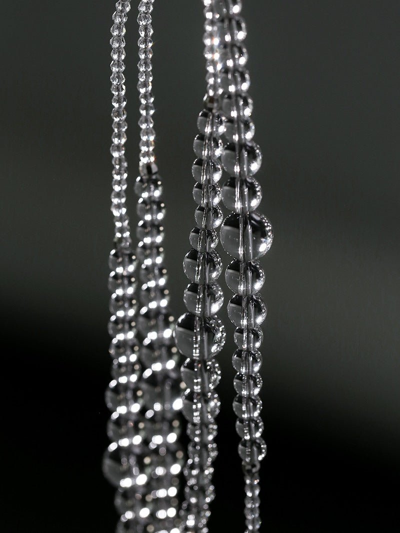 Multi-Way Clear Crystal Lariat Long Necklace - floysun