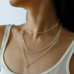 Multi-Way Clear Crystal Lariat Long Necklace - floysun