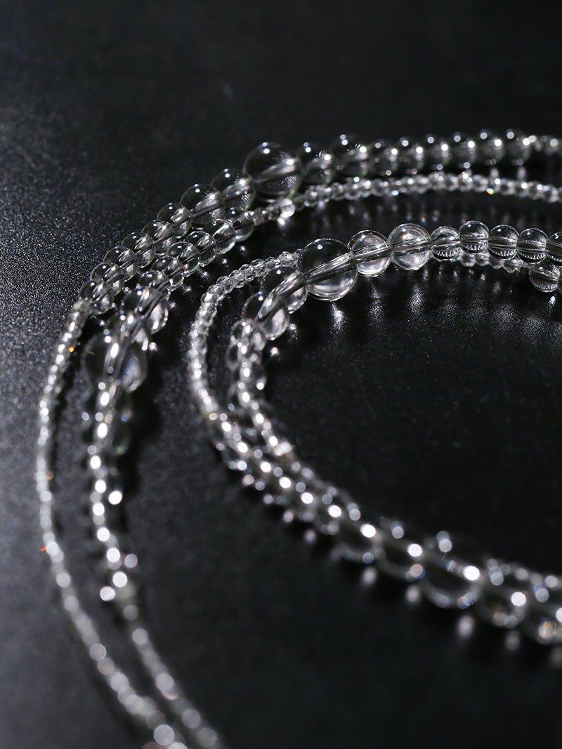 Multi-Way Clear Crystal Lariat Long Necklace - floysun