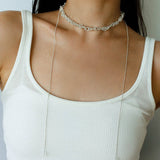 Multi-Wear Hollow Lace Adjustable Pull-Tie Choker Necklace - floysun