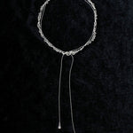 Multi-Wear Hollow Lace Adjustable Pull-Tie Choker Necklace - floysun