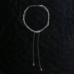 Multi-Wear Hollow Lace Adjustable Pull-Tie Choker Necklace - floysun