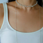 Multi-Wear Hollow Lace Adjustable Pull-Tie Choker Necklace - floysun