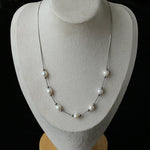 Multi-Wear Styles Adjustable Sliding Freshwater Pearl Smile Long Necklace - floysun