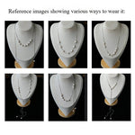 Multi-Wear Styles Adjustable Sliding Freshwater Pearl Smile Long Necklace - floysun