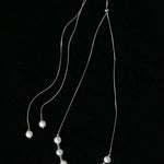 Multi-Wear Styles Adjustable Sliding Freshwater Pearl Smile Long Necklace - floysun