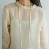 Multilayer Long Freshwater Pearl Necklace - floysun