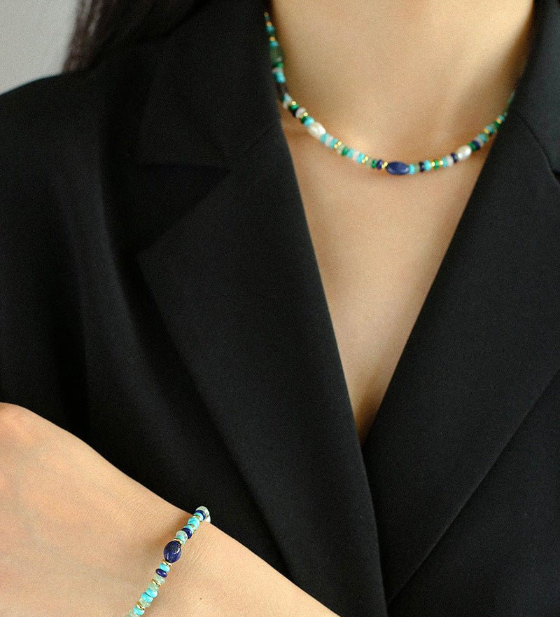 Multiple Irregular Colored Agate Jade Bracelet - floysun