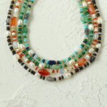 Multiple Irregular Colored Agate Jade Necklace - floysun