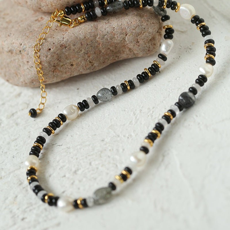 Multiple Irregular Colored Agate Jade Necklace - floysun