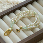 Multi‑Strand Freshwater Pearl Beaded Bracelet - floysun
