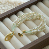 Multi‑Strand Freshwater Pearl Beaded Bracelet - floysun