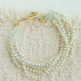 Multi‑Strand Freshwater Pearl Beaded Bracelet - floysun