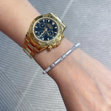 Narrow Brushed Ribbon Starburst Diamond Bangle - floysun