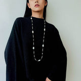 Natural Baroque Pearl & Gold Ore Statement Necklace - floysun