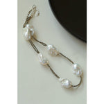 Natural Baroque Pearl & Pyrite Statement Necklace - floysun