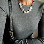 Natural Baroque Pearl & Red Garnet Necklace - floysun