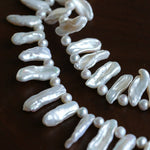 Natural Biwa Baroque Pearl Choker - Artistic Freshwater Pearl Necklace - floysun