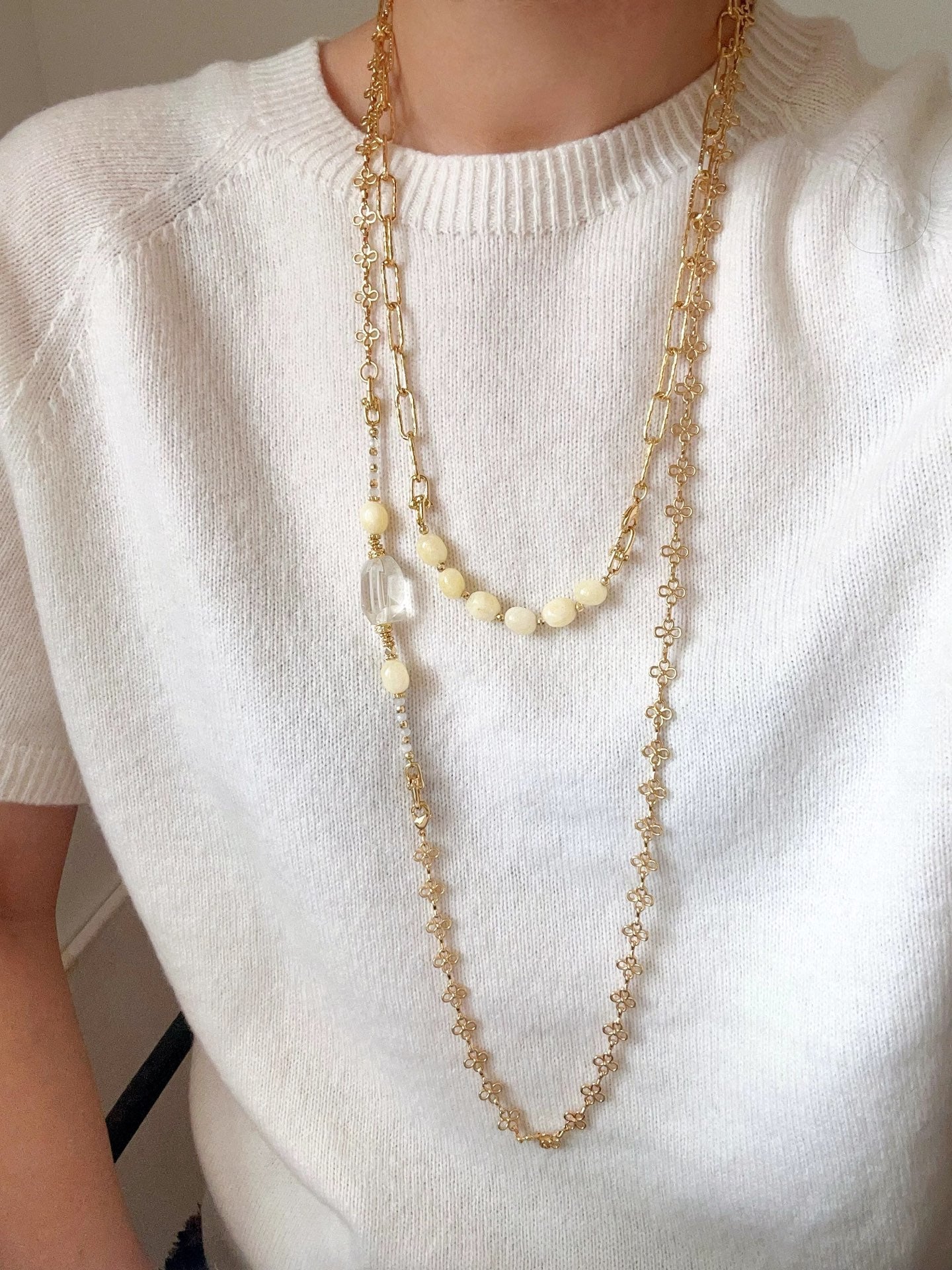 Natural Crystal Jewelry Extender Chain - floysun