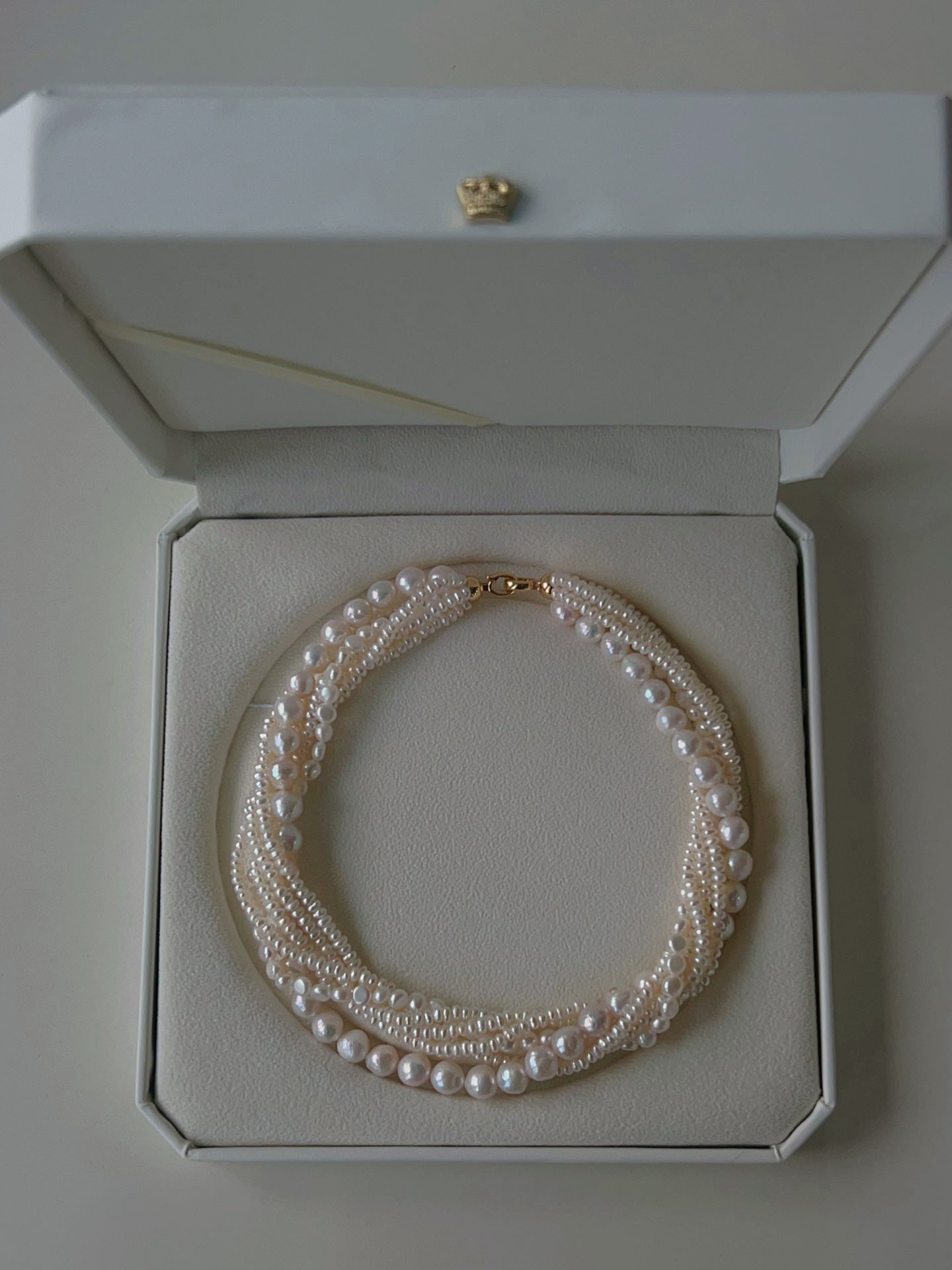 Natural Freshwater Pearl Multi - Strand Collarbone Necklace - floysun