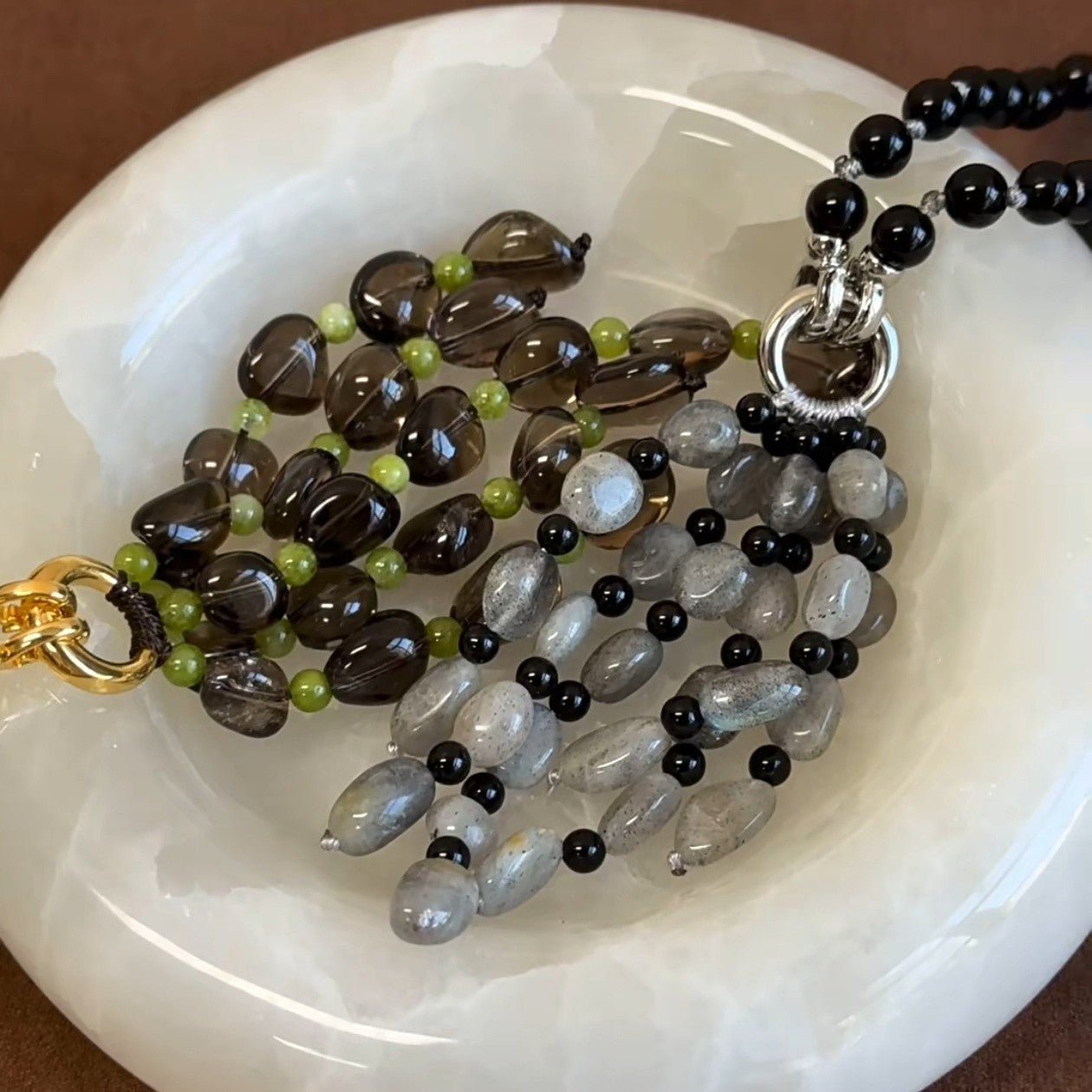 Natural Gemstone Fruit Tassel Necklace - floysun