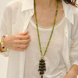 Natural Gemstone Fruit Tassel Necklace - floysun