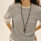 Natural Gemstone Fruit Tassel Necklace - floysun