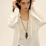 Natural Gemstone Fruit Tassel Necklace - floysun