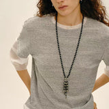 Natural Gemstone Fruit Tassel Necklace - floysun