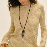 Natural Gemstone Fruit Tassel Necklace - floysun