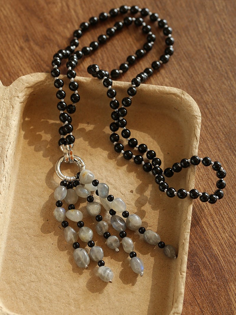 Natural Gemstone Fruit Tassel Necklace - floysun