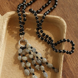 Natural Gemstone Fruit Tassel Necklace - floysun