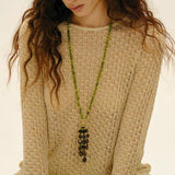 Natural Gemstone Fruit Tassel Necklace - floysun