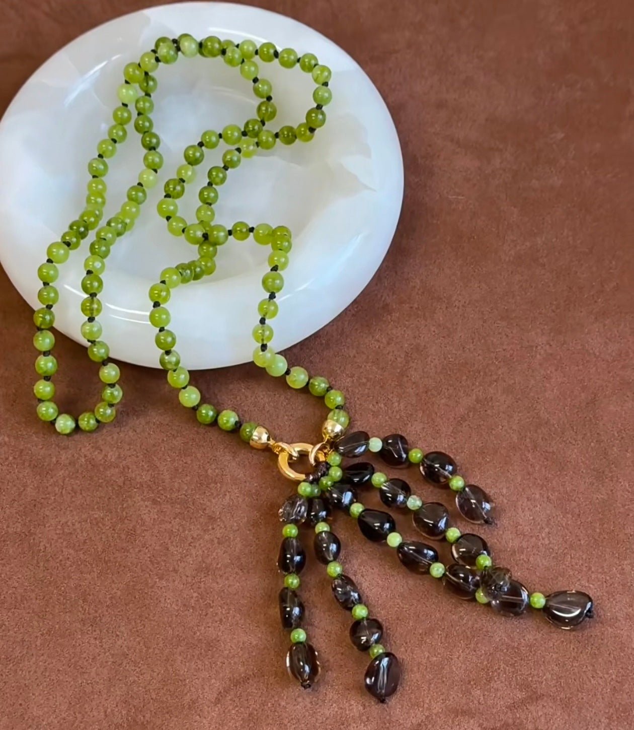 Natural Gemstone Fruit Tassel Necklace - floysun