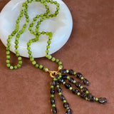 Natural Gemstone Fruit Tassel Necklace - floysun