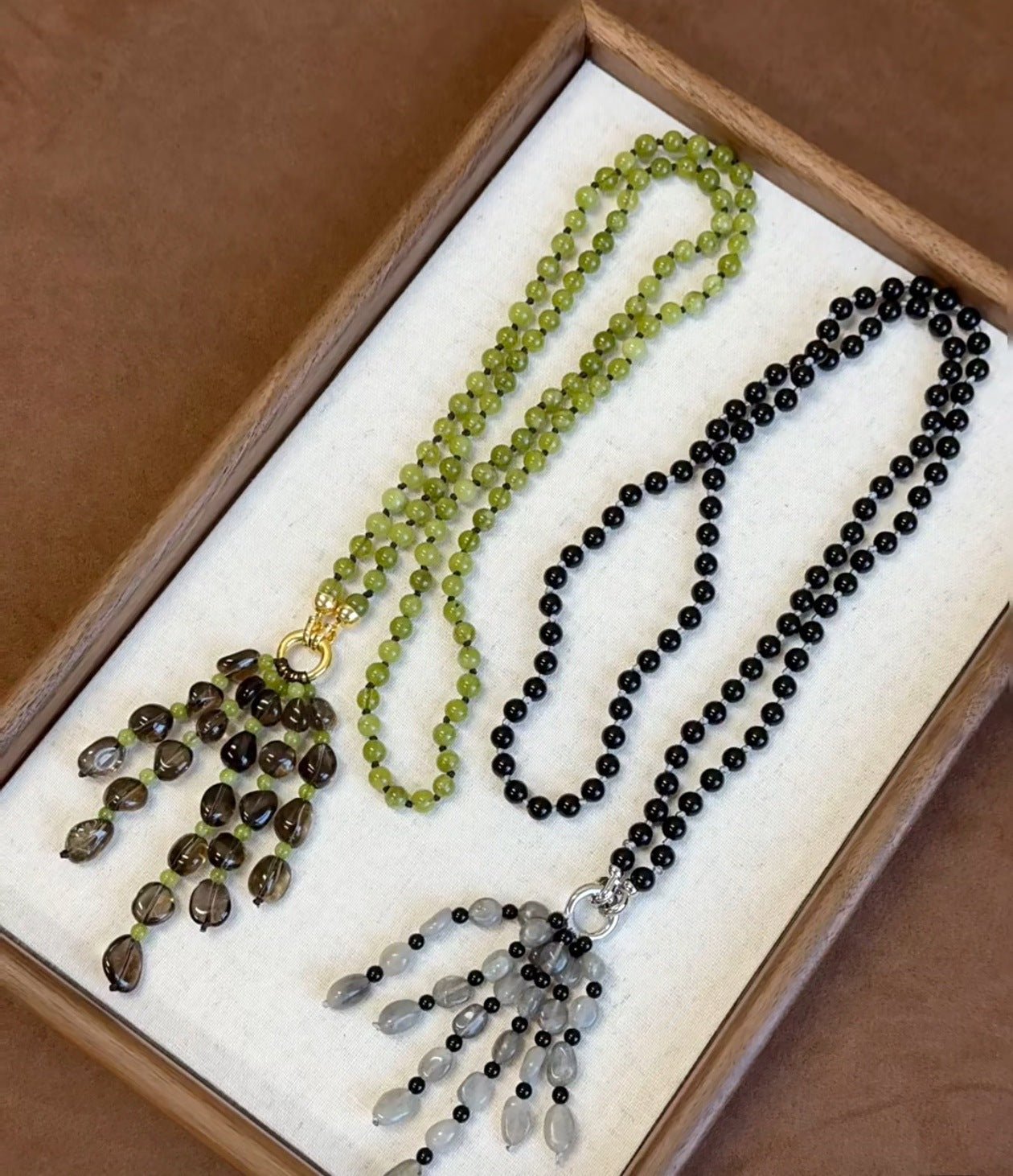 Natural Gemstone Fruit Tassel Necklace - floysun