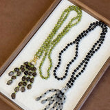 Natural Gemstone Fruit Tassel Necklace - floysun