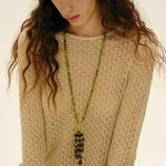 Natural Gemstone Fruit Tassel Necklace - floysun