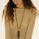 Natural Gemstone Fruit Tassel Necklace - floysun