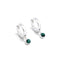 Natural Gemstone Hoop Earrings | 925 Sterling Silver Drop Earrings - floysun