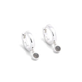 Natural Gemstone Hoop Earrings | 925 Sterling Silver Drop Earrings - floysun
